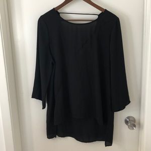 The perfect black blouse for layering